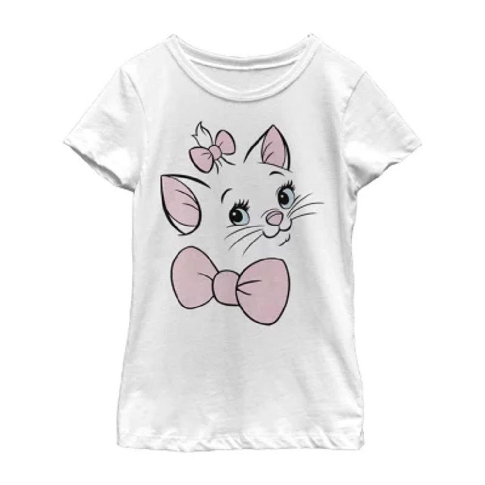 Little & Big Girls Crew Neck Short Sleeve The Aristocats Graphic T-Shirt