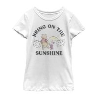 Little & Big Girls Crew Neck Short Sleeve Winnie The Pooh Graphic T-Shirt