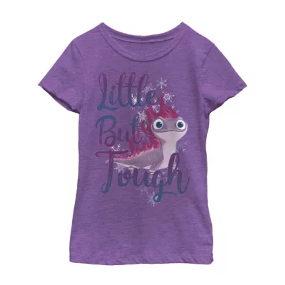 Little & Big Girls Bruni Crew Neck Short Sleeve Frozen Graphic T-Shirt