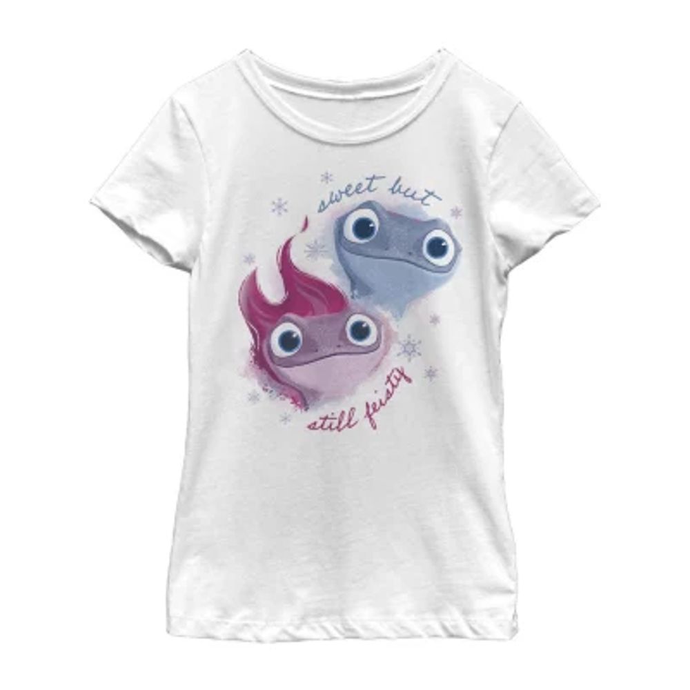 Thereabouts Little & Big Girls Round Neck Short Sleeve Graphic T-Shirt