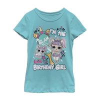 Little & Big Girls Crew Neck Short Sleeve LOL Graphic T-Shirt