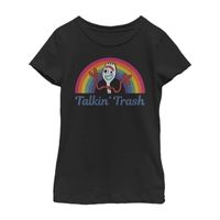 Little & Big Girls Talkin Trash Crew Neck Short Sleeve Toy Story Graphic T-Shirt