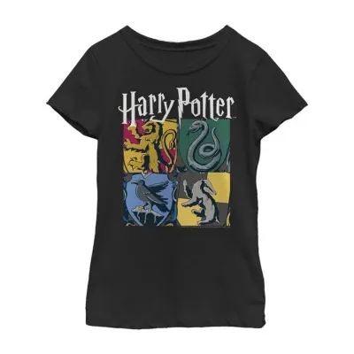 Little & Big Girls Crew Neck Short Sleeve Harry Potter Graphic T-Shirt