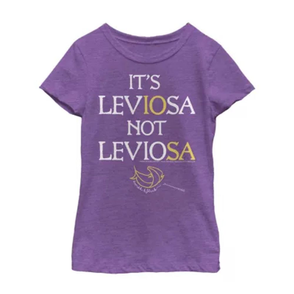 Little & Big Girls Crew Neck Short Sleeve Harry Potter Graphic T-Shirt