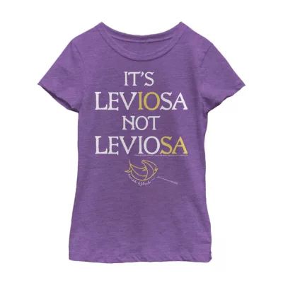 Little & Big Girls Crew Neck Short Sleeve Harry Potter Graphic T-Shirt