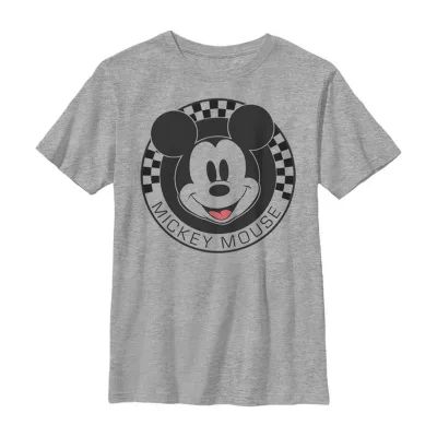 Little & Big Boys Crew Neck Short Sleeve Mickey Mouse Graphic T-Shirt