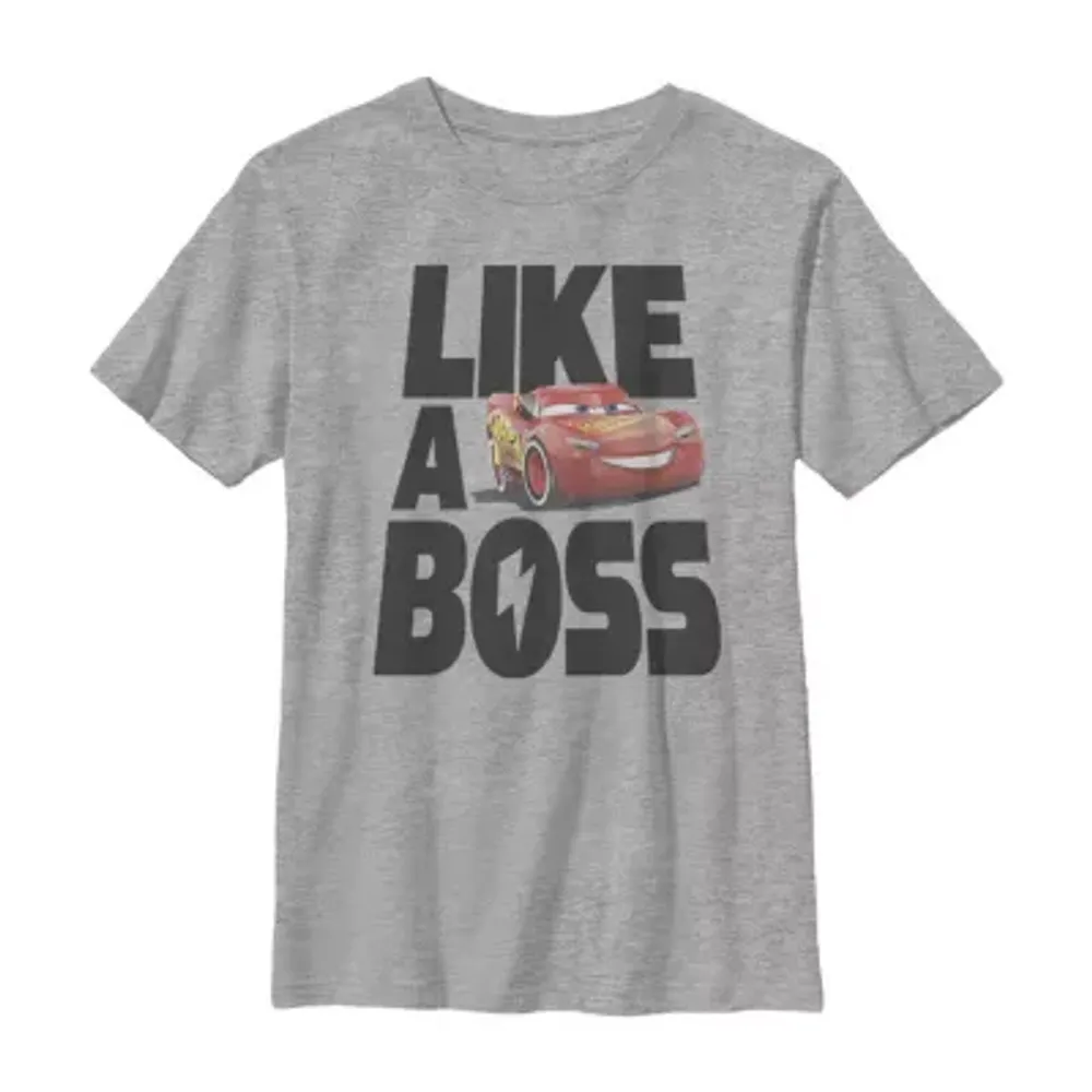 Little & Big Boys Crew Neck Short Sleeve Cars Graphic T-Shirt