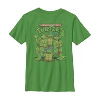 Little & Big Boys Crew Neck Short Sleeve Teenage Mutant Ninja Turtles Graphic T-Shirt