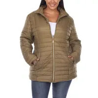 White Mark Midweight Puffer Jacket-Plus