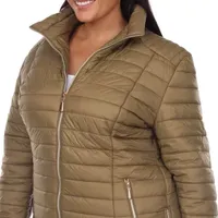 White Mark Midweight Puffer Jacket-Plus