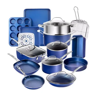 Granitestone Blue 20-pc. Nonstick Cookware and Bakeware Set