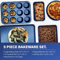 Granitestone Blue 20-pc. Nonstick Cookware and Bakeware Set