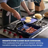 Granitestone Blue 10.5” Nonstick Griddle Pan