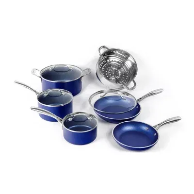 Granitestone Blue 10-pc. Nonstick Pots and Pans Cookware Set