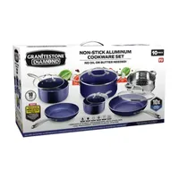 Granitestone Blue 10-pc. Nonstick Pots and Pans Cookware Set