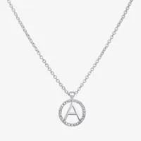 Bijoux Bar Delicates Initial 16 Inch Link Pendant Necklace