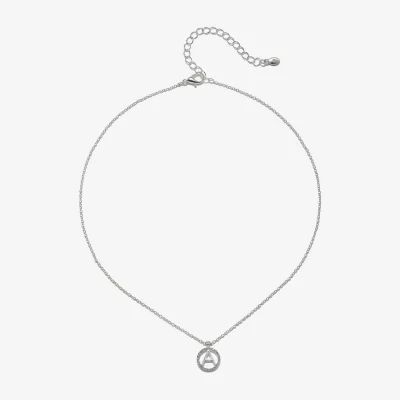 Bijoux Bar Delicates Initial 16 Inch Link Pendant Necklace