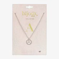 Bijoux Bar Delicates Initial 16 Inch Link Pendant Necklace