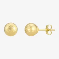 10K Gold 6mm Ball Stud Earrings