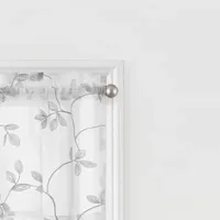 Regal Home Meadow Embroidered Rod Pocket Tailored Valance