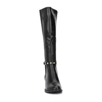 Torgeis Womens Destiny Stacked Heel Dress Boots