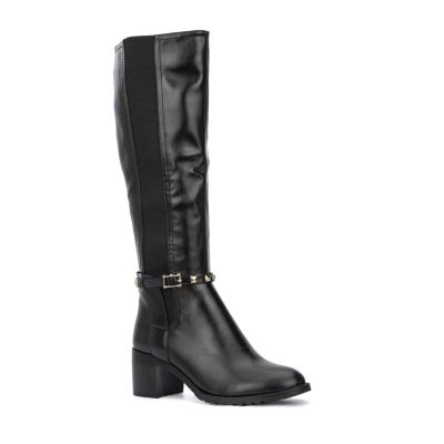 Torgeis Womens Destiny Stacked Heel Dress Boots