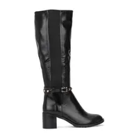 Torgeis Womens Destiny Stacked Heel Dress Boots