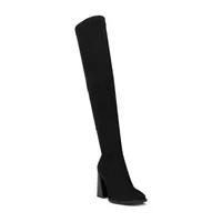 Torgeis Womens Sasha Block Heel Over the Knee Boots