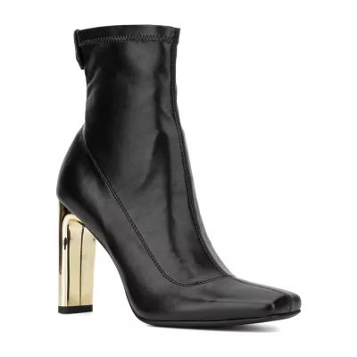 Torgeis Womens Chiara Block Heel Dress Boots