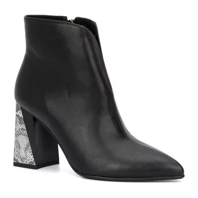 Torgeis Womens Lailah Block Heel Booties