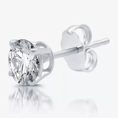 Classic Collection 1/2 CT. T.W. Mined White Diamond 10K Gold 5.2mm Single Earring