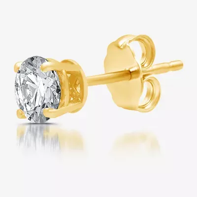 5/8 CT. Natural White Diamond 14K Gold 5.4mm Round Single Earring