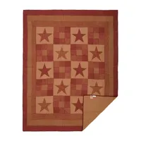 VHC Brands Ninepatch Star Reversible Quilt