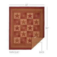 VHC Brands Ninepatch Star Reversible Quilt