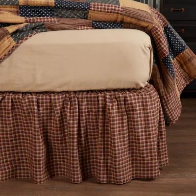 VHC Brands Patriotic Patch 16" Bed Skirt