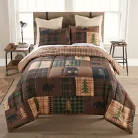 Your Lifestyle By Donna Sharp Brown Bear Cabin 3-pc. Midweight Reversible Comforter Set