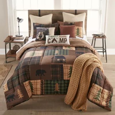 Your Lifestyle By Donna Sharp Brown Bear Cabin 3-pc. Midweight Reversible Comforter Set