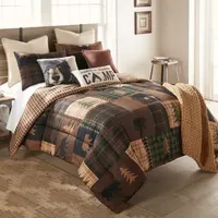 Your Lifestyle By Donna Sharp Brown Bear Cabin 3-pc. Midweight Reversible Comforter Set