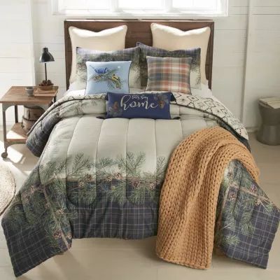 Donna Sharp Pine Boughs 3-pc. Midweight Reversible Comforter Set