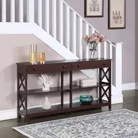 Oxford 2-Drawer Storage Console Table with Shelves