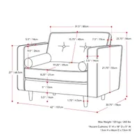 Mulberry Tufted Club Chair