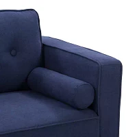 Mulberry Tufted Chair & Ottoman Set