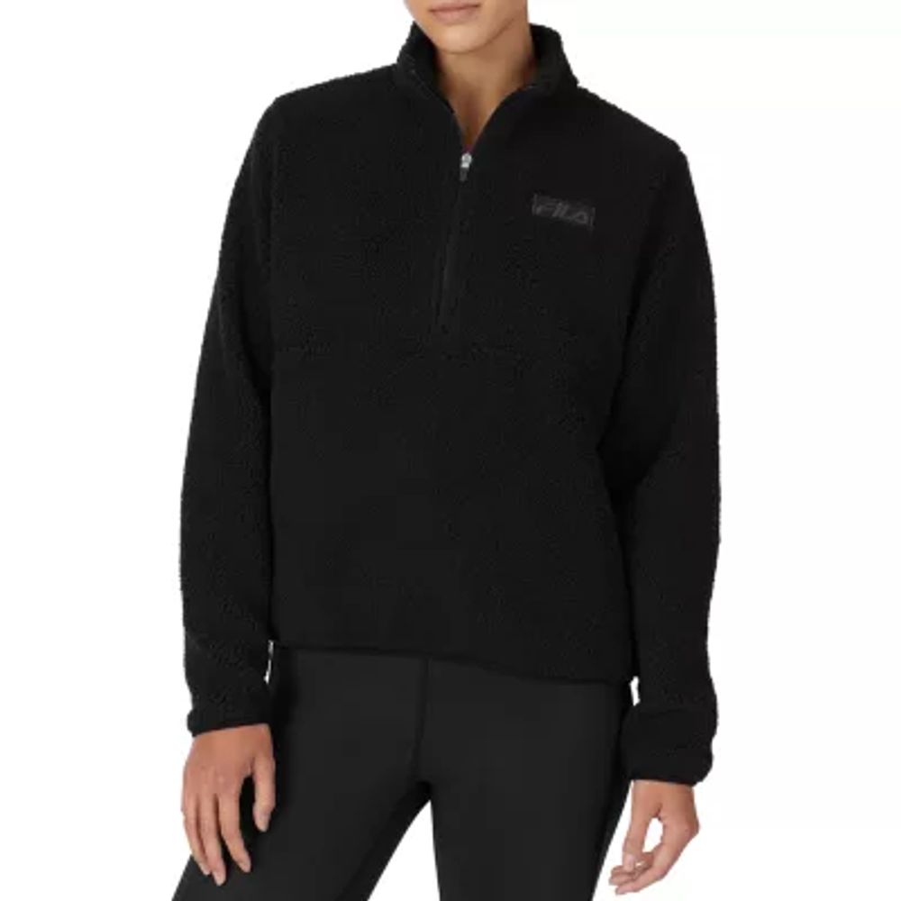 FILA Enya Womens Long Sleeve Quarter-Zip Pullover