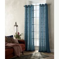 Distant Lands Ogee Clip Sheer Grommet Top Single Curtain Panel