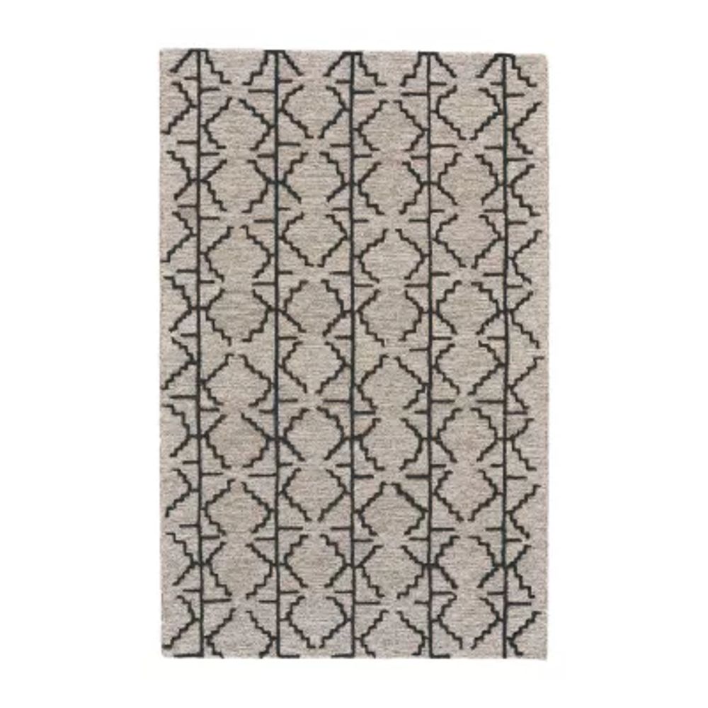 Weave And Wander Fadden Geometric Hand Tufted Indoor Rectangle Accent Rugs