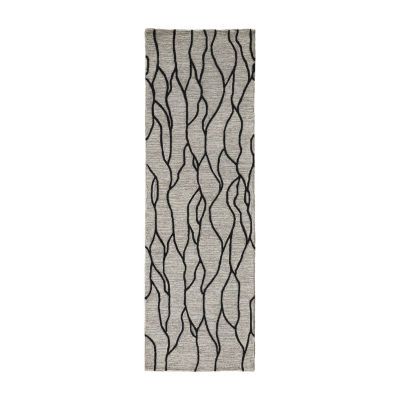 Weave And Wander Fadden Abstract Hand Tufted Indoor Rectangle Runners