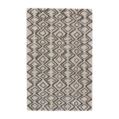 Weave And Wander Fadden Geometric Hand Tufted Indoor Rectangle Accent Rugs