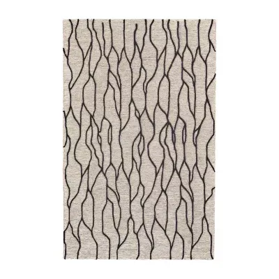 Weave And Wander Fadden Abstract Hand Tufted Indoor Rectangle Area Rugs
