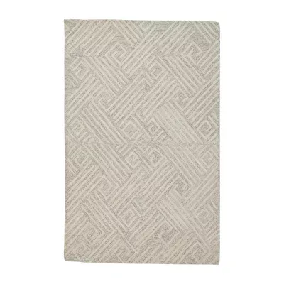 Weave And Wander Fadden Geometric Hand Tufted Indoor Rectangle Area Rugs