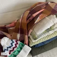 St. John's Bay Blanket Plaid Oblong Scarf